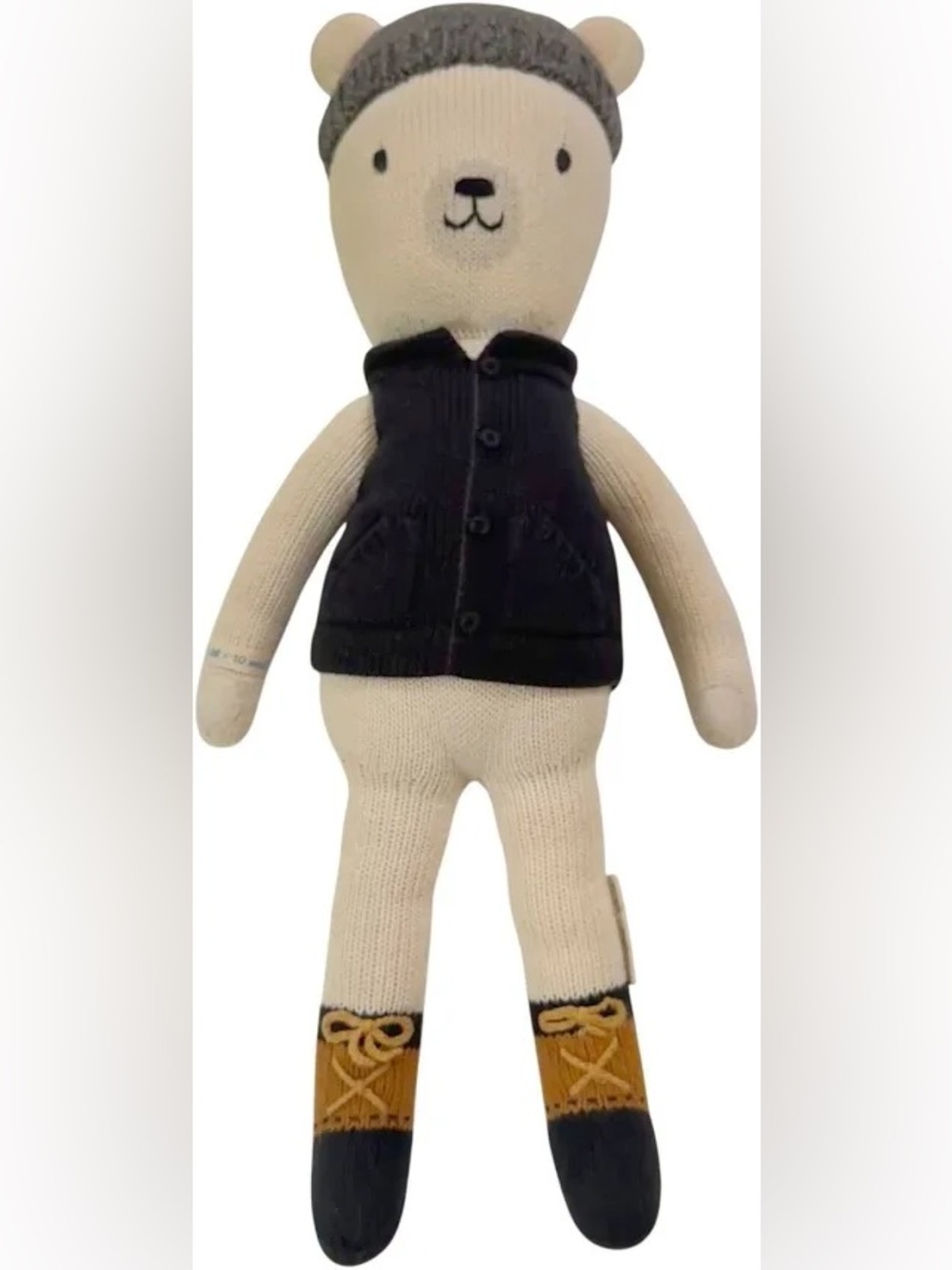 Cuddle + Kind Hudson the Polar Bear Large 20" Plush Doll Hand Knit